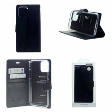 Load image into Gallery viewer, Apple Iphone Cases Goospery Bluemoon Diary Case, Black

